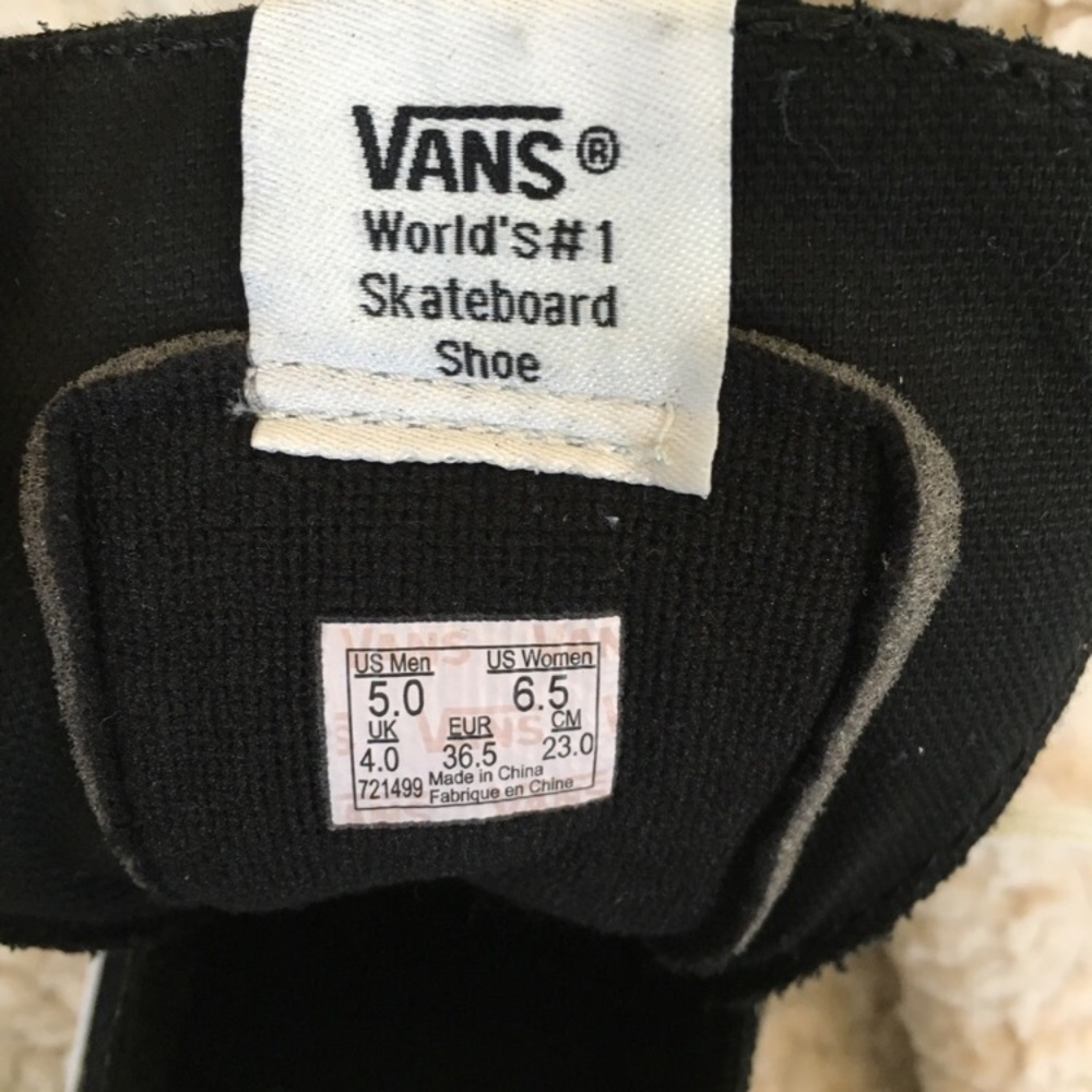NWT Vans Sk8-Hi Slim Zip Leather, W6.5 - Picture 6 of 8